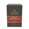 Box of Taylors of Harrogate English Breakfast Tea, 20 individually wrapped tea bags, rich and malty black tea.